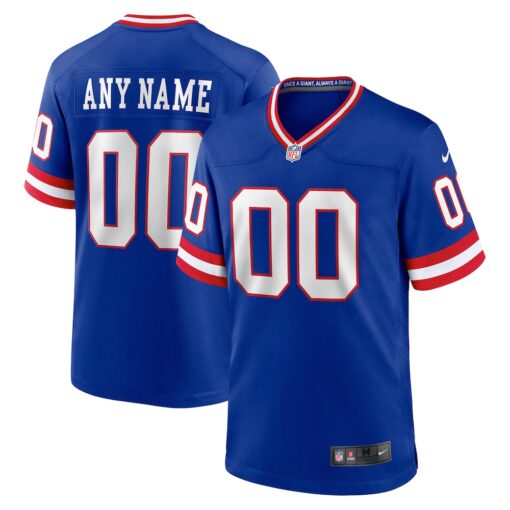New York Giants  Classic Custom Game Jersey – Royal, Limited Replica Fan Edition