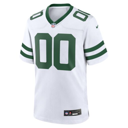 New York Jets  Custom Game Jersey – Legacy White, Limited Replica Fan Edition