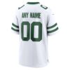 New York Jets Custom Game Jersey - Legacy White, Limited Replica Fan Edition