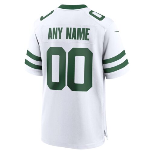 New York Jets  Custom Game Jersey – Legacy White, Limited Replica Fan Edition