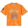 New York Knicks OVO x NBA Mesh Football Fashion Jersey - Orange, Limited Replica Fan Edition