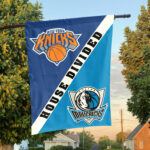 New York vs Dallas House Divided Flag, NBA House Divided Flag