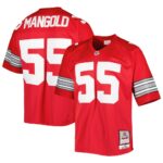 Nick Mangold Ohio State Buckeyes Mitchell & Ness Authentic Jersey - Scarlet, Limited Replica Fan Edition