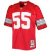 Nick Mangold Ohio State Buckeyes Mitchell & Ness Authentic Jersey - Scarlet, Limited Replica Fan Edition