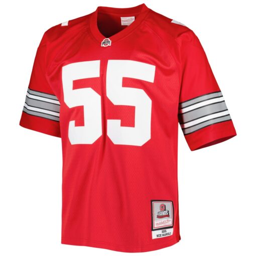 Nick Mangold Ohio State Buckeyes Mitchell & Ness Authentic Jersey – Scarlet, Limited Replica Fan Edition