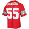 Nick Mangold Ohio State Buckeyes Mitchell & Ness Authentic Jersey - Scarlet, Limited Replica Fan Edition