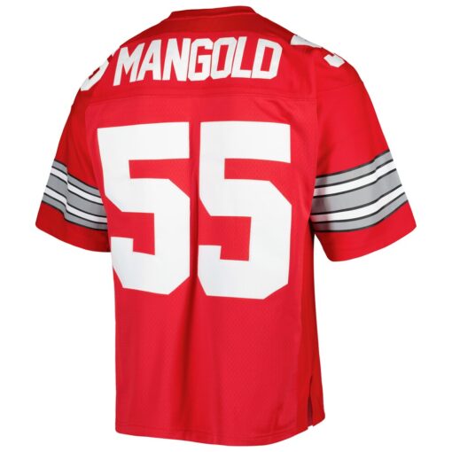 Nick Mangold Ohio State Buckeyes Mitchell & Ness Authentic Jersey – Scarlet, Limited Replica Fan Edition