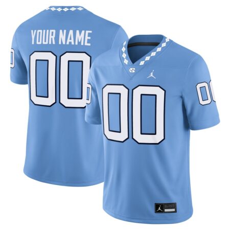 North Carolina Tar Heels Jordan Brand Custom Game Jersey – Carolina Blue, Limited Replica Fan Edition
