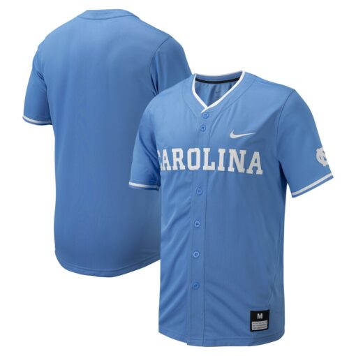 North Carolina Tar Heels Nike Replica Full-Button Baseball Jersey – Carolina Blue, Limited Replica Fan Edition