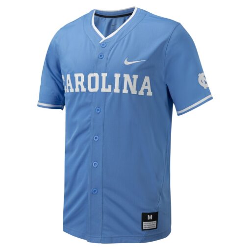North Carolina Tar Heels Nike Replica Full-Button Baseball Jersey – Carolina Blue, Limited Replica Fan Edition