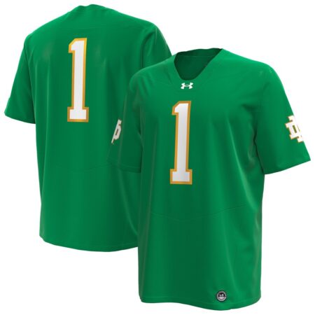 Notre Dame Fighting Irish Under Armour Premier Football Jersey – Kelly Green, Limited Replica Fan Edition