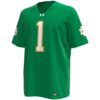 Notre Dame Fighting Irish Under Armour Premier Football Jersey - Kelly Green, Limited Replica Fan Edition