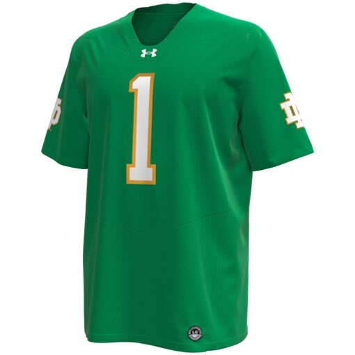 Notre Dame Fighting Irish Under Armour Premier Football Jersey – Kelly Green, Limited Replica Fan Edition