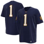 Notre Dame Fighting Irish Under Armour Premier Football Jersey - Navy, Limited Replica Fan Edition