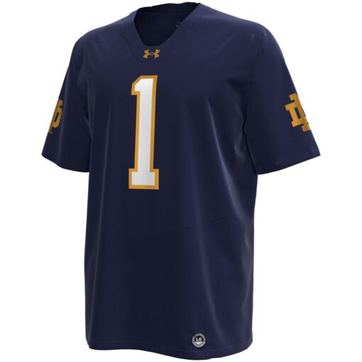 Notre Dame Fighting Irish Under Armour Premier Football Jersey – Navy, Limited Replica Fan Edition