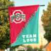 Ohiostate vs Custom Team House Divided Flag, College Custom Flag