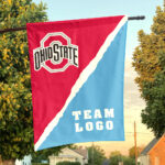 Ohiostate vs Custom Team House Divided Flag, Custom College Flag