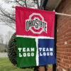 Ohiostate vs Custom Team House Divided Flag, Custom Game Day Flag 1 Ohiostate vs Custom Team House Divided Flag, Custom Game Day Flag