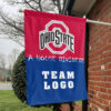 Ohiostate vs Custom Team House Divided Flag, Custom House Flag 1 Ohiostate vs Custom Team House Divided Flag, Custom House Flag