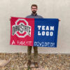 Ohiostate vs Custom Team House Divided Flag, Custom House Flag 2 Ohiostate vs Custom Team House Divided Flag, Custom House Flag