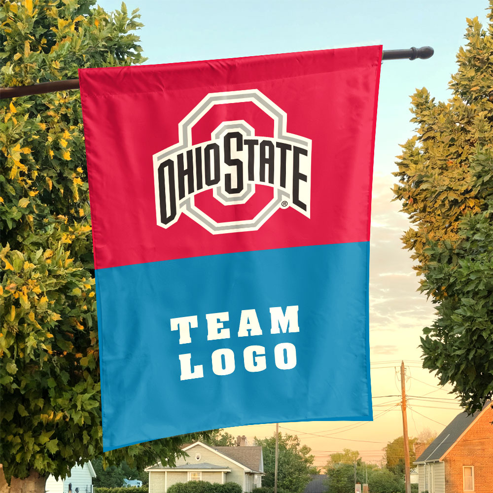 Ohiostate vs Custom Team House Divided Flag, Custom NCAA Flag Ohiostate vs Custom Team House Divided Flag, Custom NCAA Flag