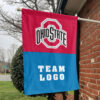 Ohiostate vs Custom Team House Divided Flag, Custom NCAA Flag 1 Ohiostate vs Custom Team House Divided Flag, Custom NCAA Flag