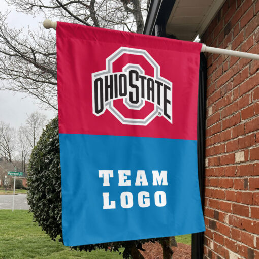 Ohiostate vs Custom Team House Divided Flag, Custom NCAA Flag Ohiostate vs Custom Team House Divided Flag, Custom NCAA Flag
