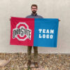 Ohiostate vs Custom Team House Divided Flag, Custom NCAA Flag 2 Ohiostate vs Custom Team House Divided Flag, Custom NCAA Flag