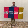 Ohiostate vs Custom Team House Divided Flag, Custom Rival Flag 2 Ohiostate vs Custom Team House Divided Flag, Custom Rival Flag