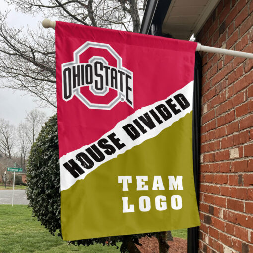 Ohiostate vs Custom Team House Divided Flag, Custom Rivalry Flag Ohiostate vs Custom Team House Divided Flag, Custom Rivalry Flag