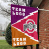 Ohiostate vs Custom Team House Divided Flag, Custom Spirit Flag 1 Ohiostate vs Custom Team House Divided Flag, Custom Spirit Flag