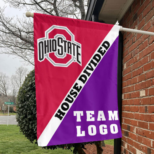 Ohiostate vs Custom Team House Divided Flag, Custom Split Flag Ohiostate vs Custom Team House Divided Flag, Custom Split Flag