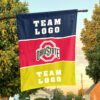 Ohiostate vs Custom Team House Divided Flag, Custom Two Team Flag