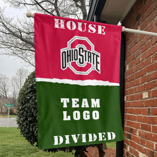 Ohiostate vs Custom Team House Divided Flag, NCAA College Flag Ohiostate vs Custom Team House Divided Flag, NCAA College Flag