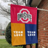 Ohiostate vs Custom Team House Divided Flag, NCAA Game Day Flag 1 Ohiostate vs Custom Team House Divided Flag, NCAA Game Day Flag