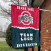 Ohiostate vs Custom Team House Divided Flag, NCAA House Flag 1 Ohiostate vs Custom Team House Divided Flag, NCAA House Flag