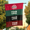 Ohiostate vs Custom Team House Divided Flag, NCAA Rival Flag