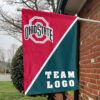 Ohiostate vs Custom Team House Divided Flag, NCAA Split Flag 1 Ohiostate vs Custom Team House Divided Flag, NCAA Split Flag