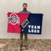Ohiostate vs Custom Team House Divided Flag, NCAA Team Flag 2 Ohiostate vs Custom Team House Divided Flag, NCAA Team Flag