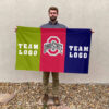 Ohiostate vs Custom Team House Divided Flag, NCAA Two Team Flag 2 Ohiostate vs Custom Team House Divided Flag, NCAA Two Team Flag