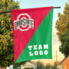 Ohiostate vs Custom Team House Divided Flag, Personalized College Flag