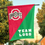 Ohiostate vs Custom Team House Divided Flag, Personalized College Flag