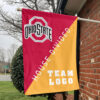 Ohiostate vs Custom Team House Divided Flag, Personalized Split Flag 1 Ohiostate vs Custom Team House Divided Flag, Personalized Split Flag