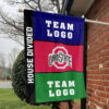 Ohiostate vs Custom Team House Divided Flag, Personalized Two Team Flag 1 Ohiostate vs Custom Team House Divided Flag, Personalized Two Team Flag