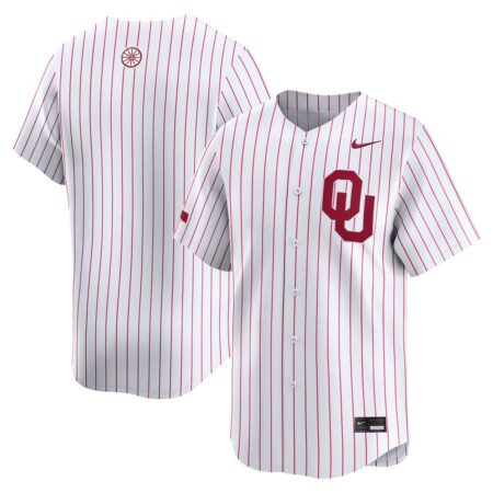 Oklahoma Sooners Nike College Limited Baseball Jersey – White, Limited Replica Fan Edition