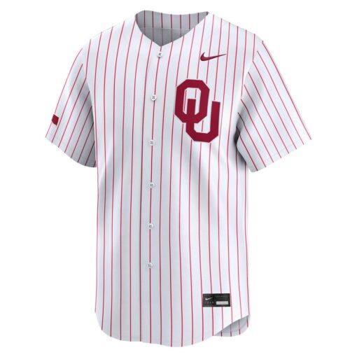 Oklahoma Sooners Nike College Limited Baseball Jersey – White, Limited Replica Fan Edition