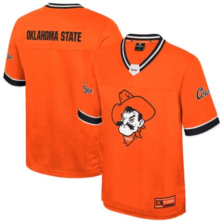 Oklahoma State Cowboys Colosseum Nothing But The Hits Football Jersey – Orange, Limited Replica Fan Edition