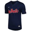 Ole Miss Rebels Nike 2-Button Replica Baseball Jersey - Navy, Limited Replica Fan Edition