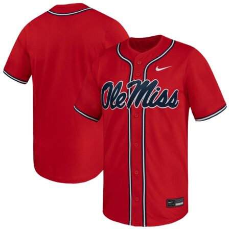 Ole Miss Rebels Nike Limited Baseball Jersey – Red, Limited Replica Fan Edition