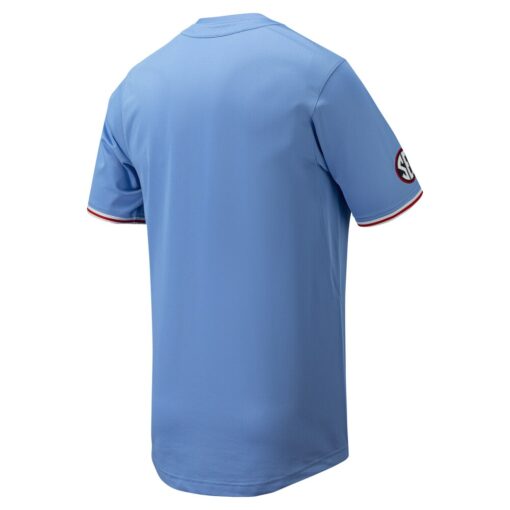 Ole Miss Rebels Nike Replica Full-Button Baseball Jersey – Powder Blue, Limited Replica Fan Edition